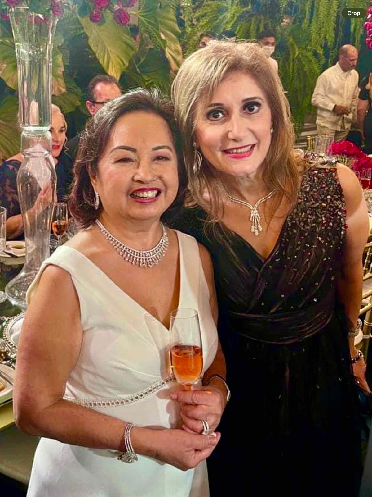 Former Philippine President Gloria Macapagal Arroyo and Georgette Wilson.